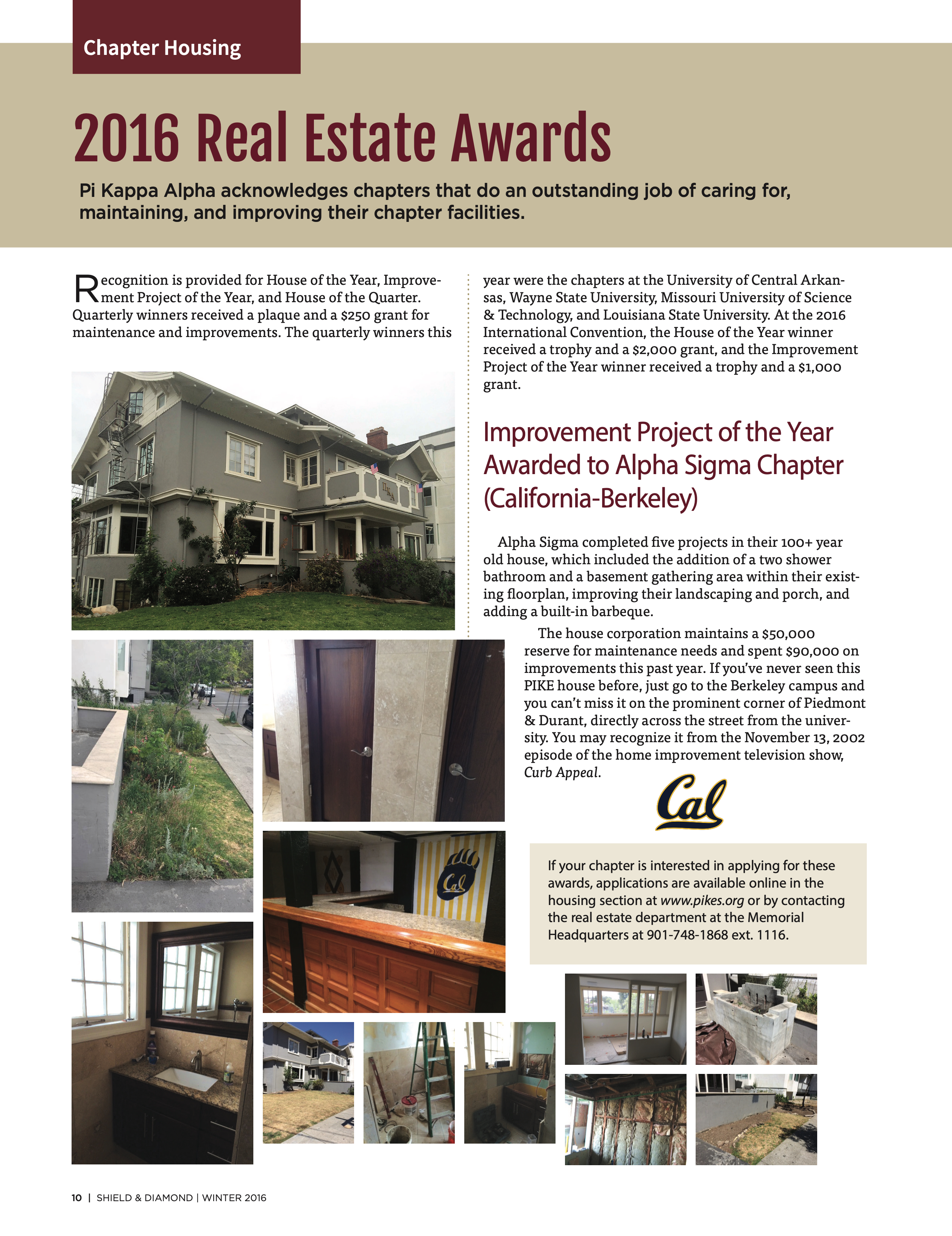 Chapter Housing: 2016 Real Estate Awards